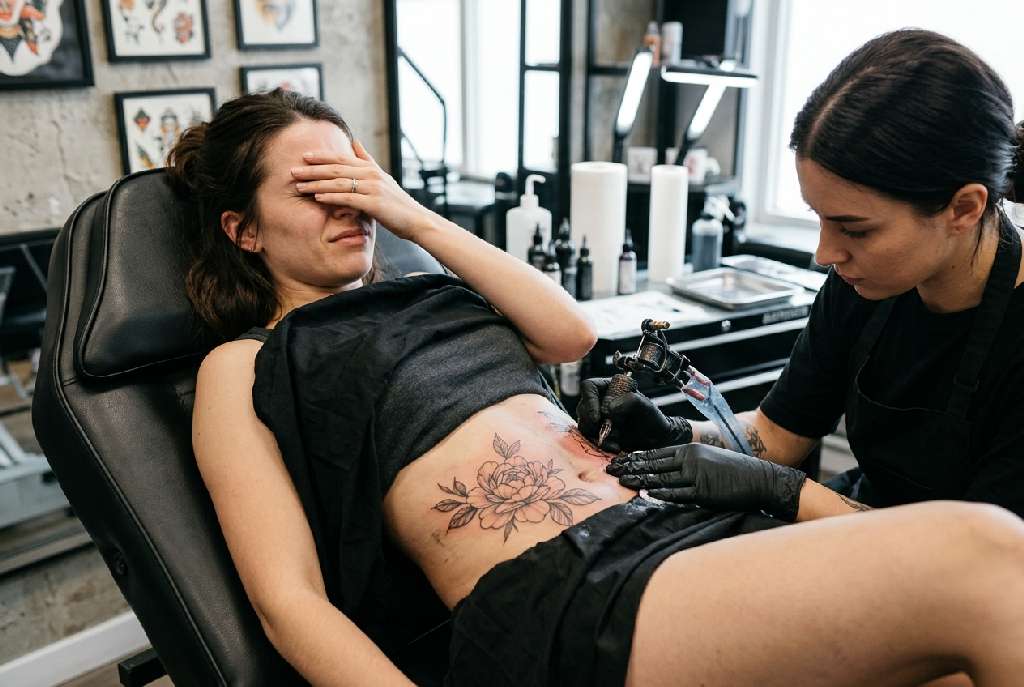 Bauch Tattoo Schmerzen
